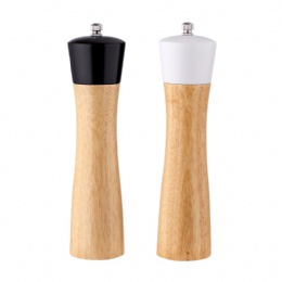 black and white ceramic salt and pepper shakers Manual Salt and Pepper Grinder Set Acacia Wood 8