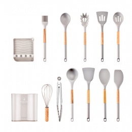 5Pcs Mini Silicone Cooking Utensils Set Rose Gold Non Stick Cream Spatula  Cake Scrapers Spoon Heat