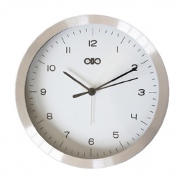 6inch small wall clock alarm wall clock silver metal smart kitchen wall clocks home decorative