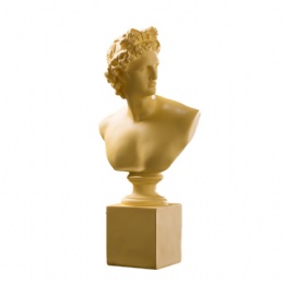 Apollo Statue Head Decor White Apollo Bust Resin Sculpture Statues for Home Decor Coffee Table Office Living Room Collection Figurines Roman Decoration