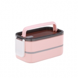 Creative plastic 2 layer Student Lunch Box Outdoor Picnic Storage Box Japanese Bento Box