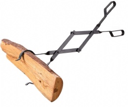 Iron Heavy Duty 26inch Long Fireplace Tools Campfire Accessories Fireplace Tongs and Log Grabber