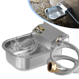 Automatic Dog Water Dispenser 101oz Outdoor Dog Water Bowl 304 Stainless Steel Water Feeder for Small to Large Pet