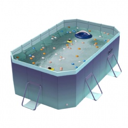 Foldable Pool Non-Inflatable Swimming Pool for Kids and Adults Outdoor Rectangle Swimming Pool Family Water Outdoor Game
