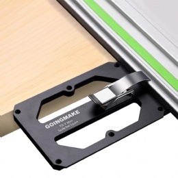 Compact Guide Rail Square with Edge Support Track Saw Square Track Saw Rail Square Guide 90 Degree Right Angle Guide